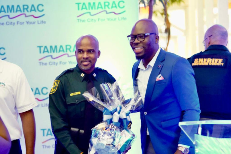 Tamarac Vice Mayor Marlon Bolton honors Tamarac BSO